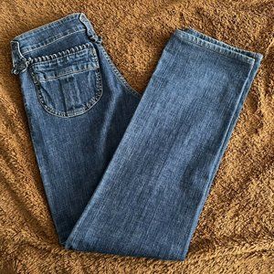 Zac Posen Women Blue Jeans Straight Fit Size 2